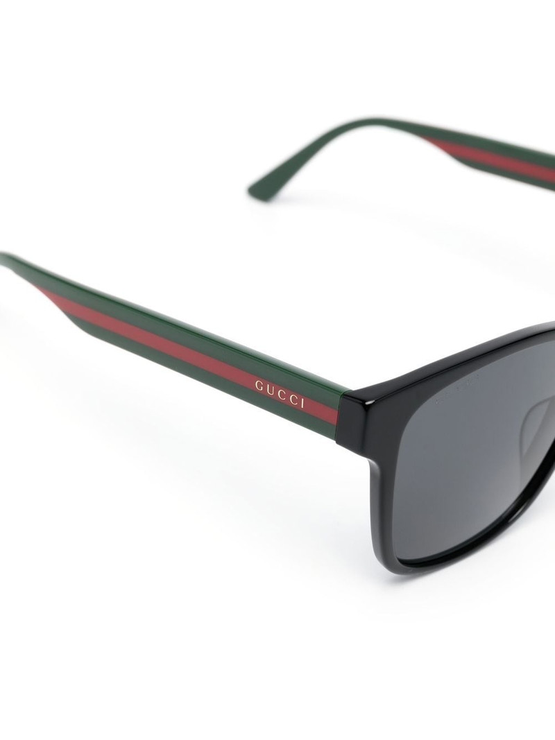 striped square-frame sunglasses 3