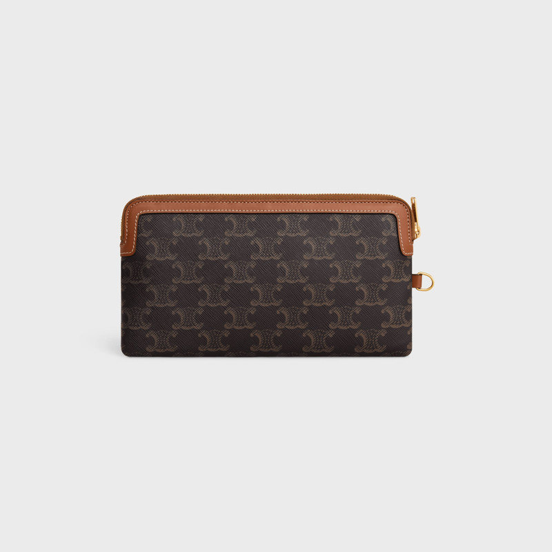 STRAP TRIOMPHE CANVAS를 가진 LONG POUCH 4