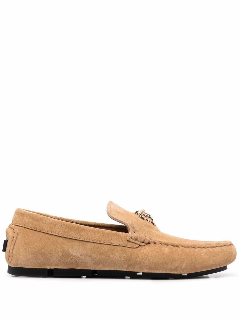 Medusa Head suede loafers - 1