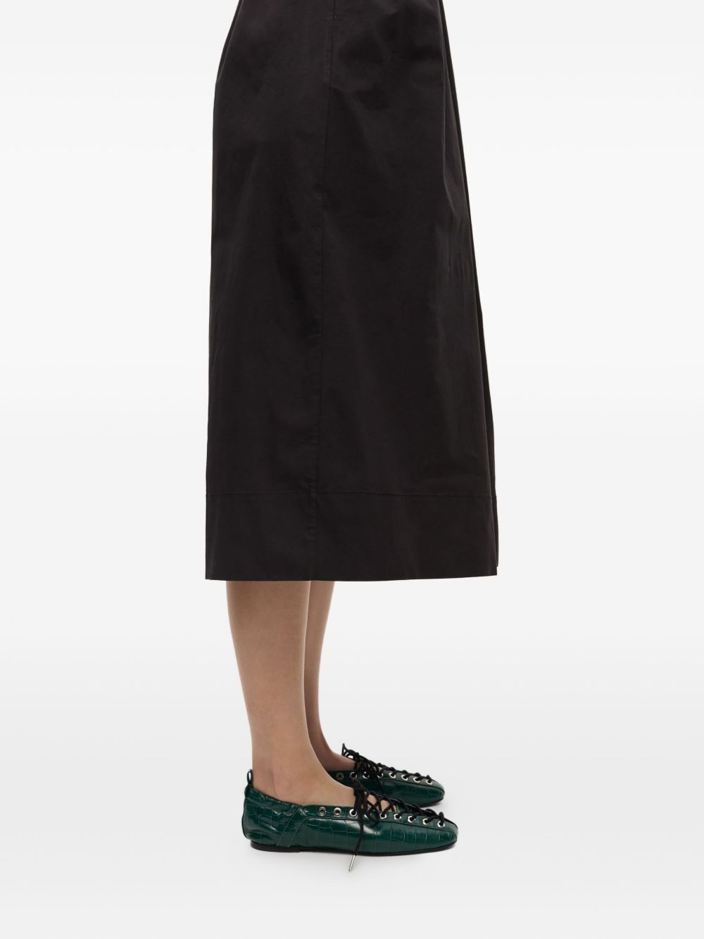 lace-up ballet flats - 5