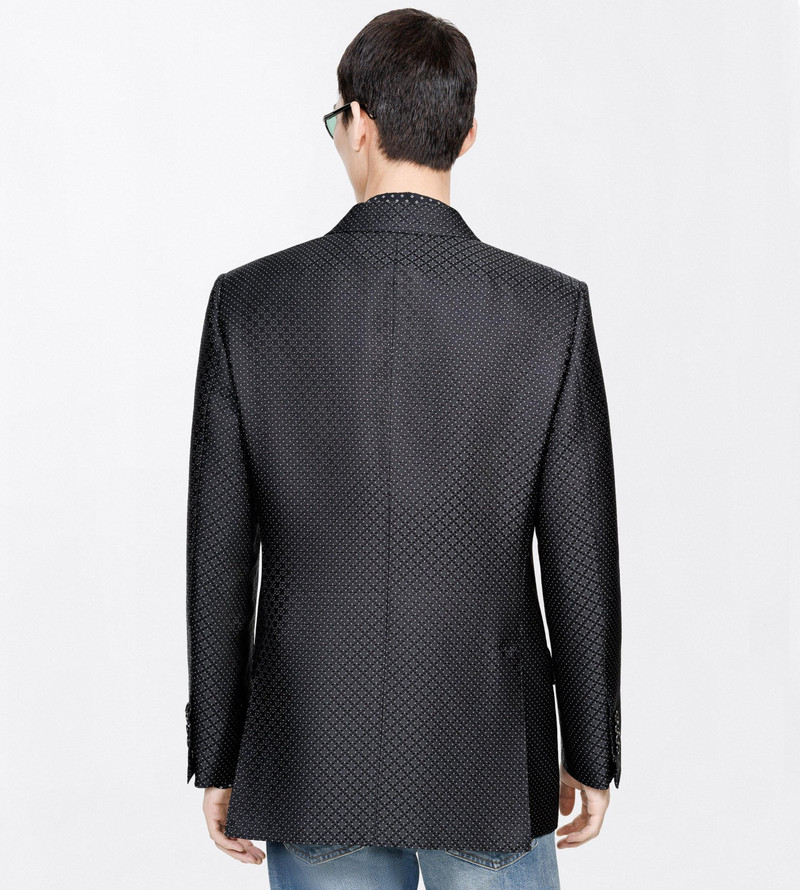 DOTTED LOZENGE JACQUARD JACKET 4
