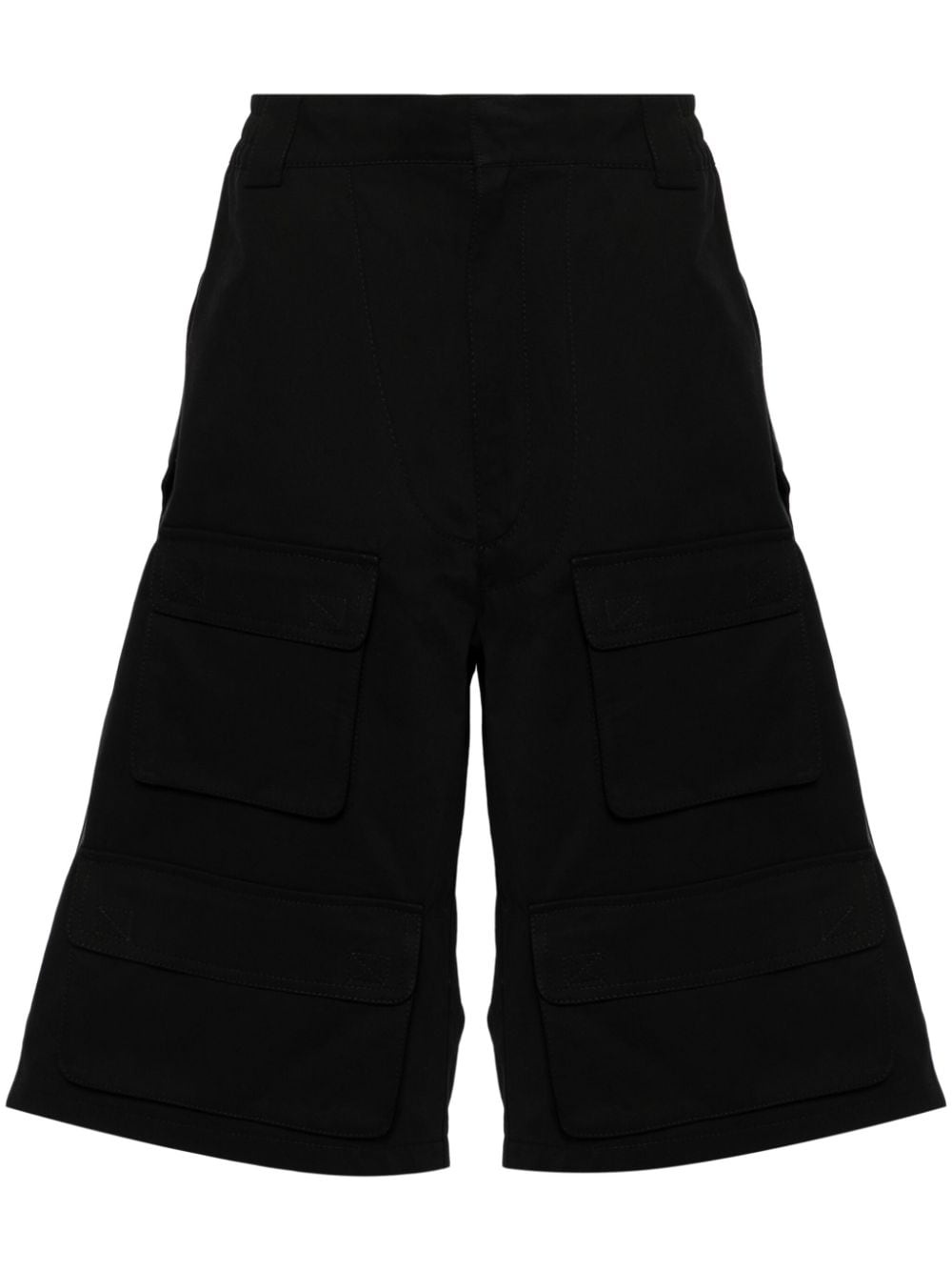 twill cargo shorts - 1