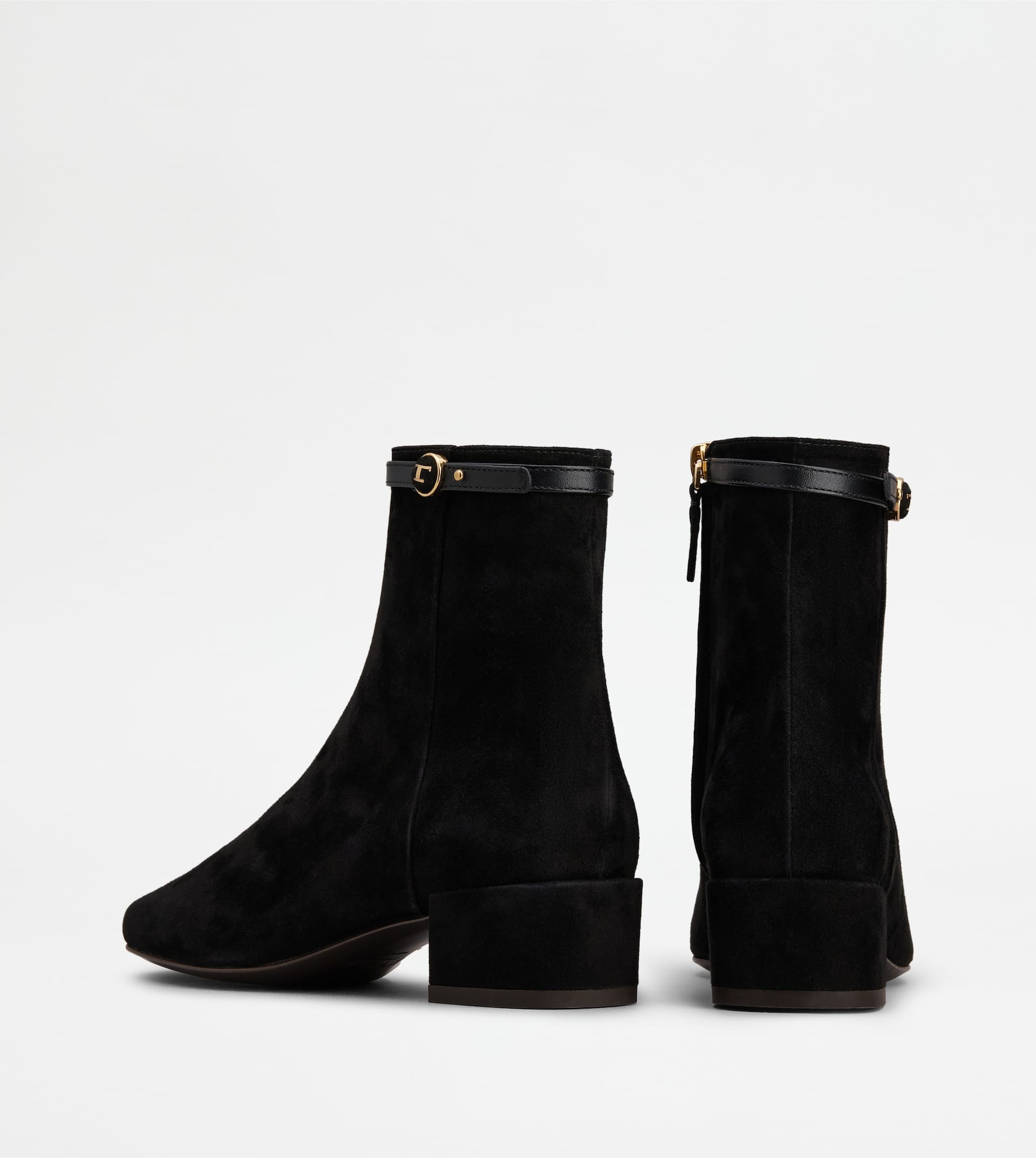 ANKLE BOOTS IN SUEDE - BLACK - 3