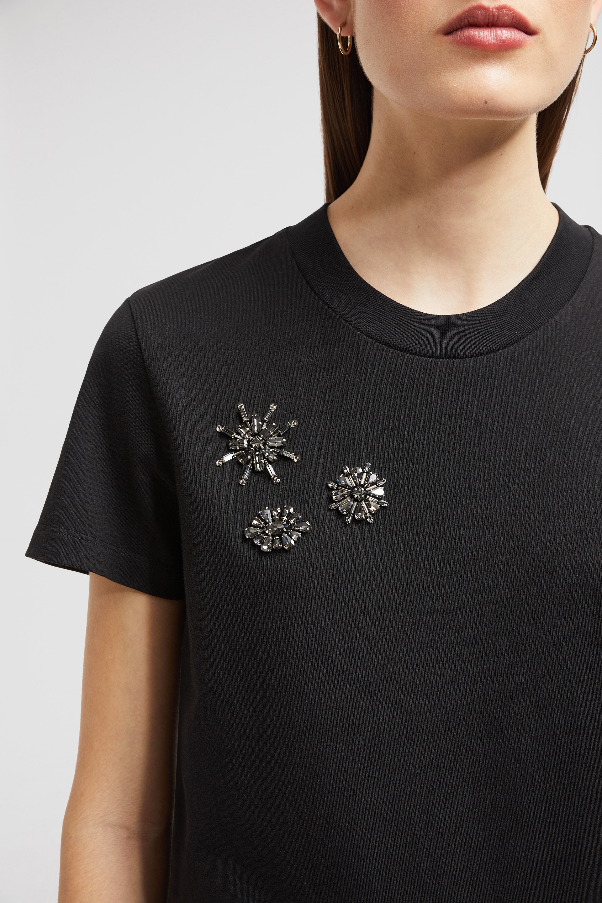 Crystal Flowers Cotton T-Shirt - 6