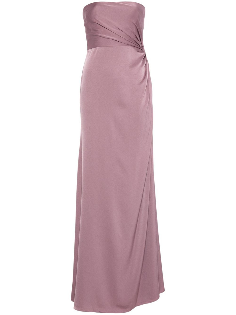 twist-detail satin gown 1