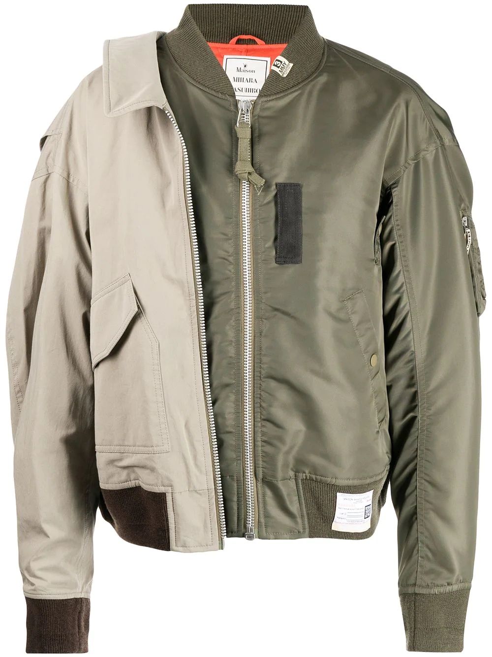 layered bomber jacket - 1