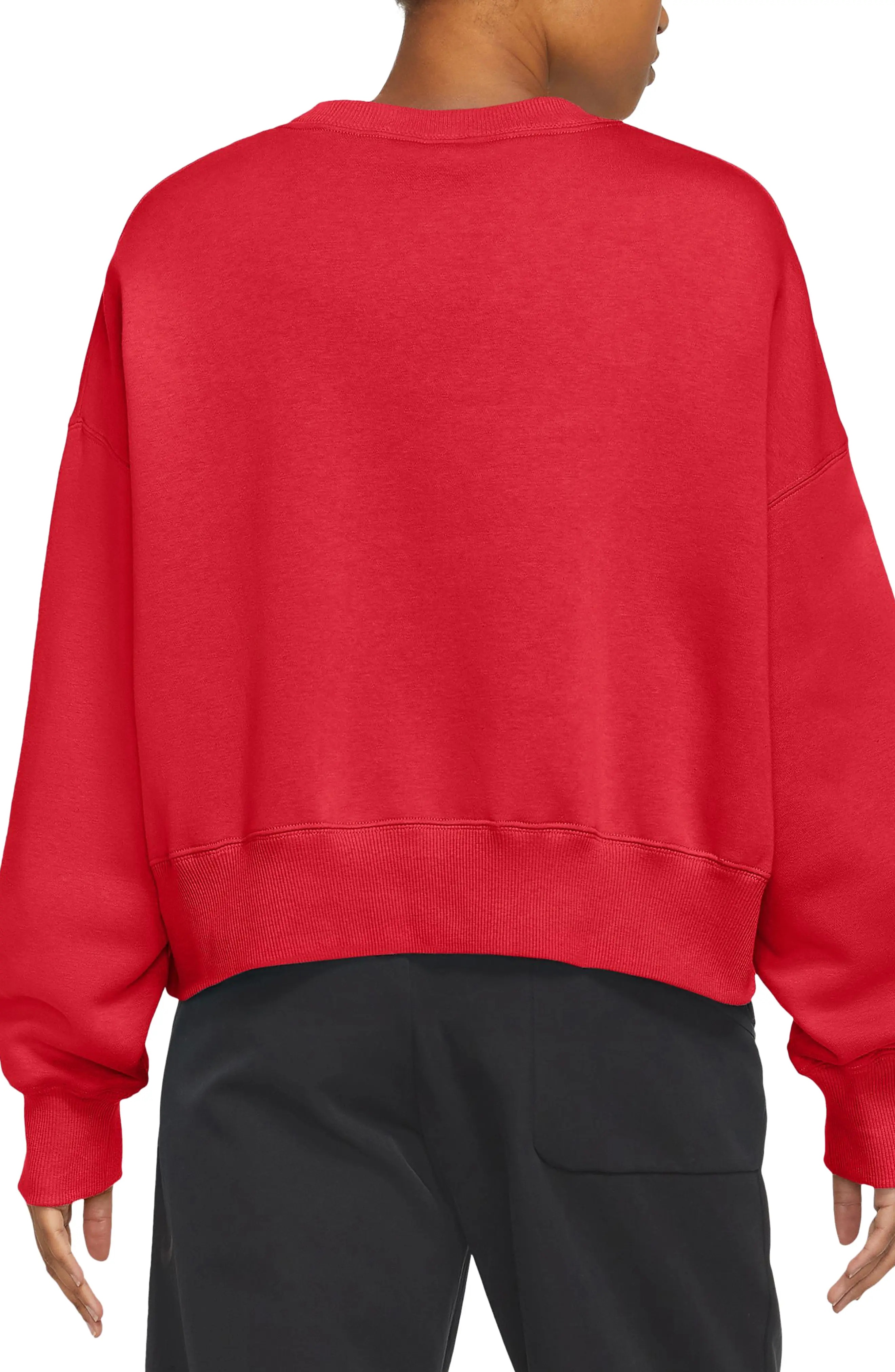 Phoenix Fleece Crewneck Sweatshirt in University Red/Sail - 2