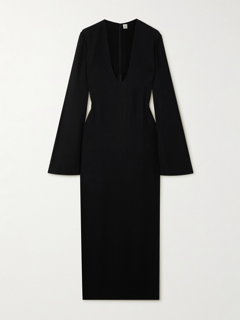 Draped Knitted Maxi Dress 1