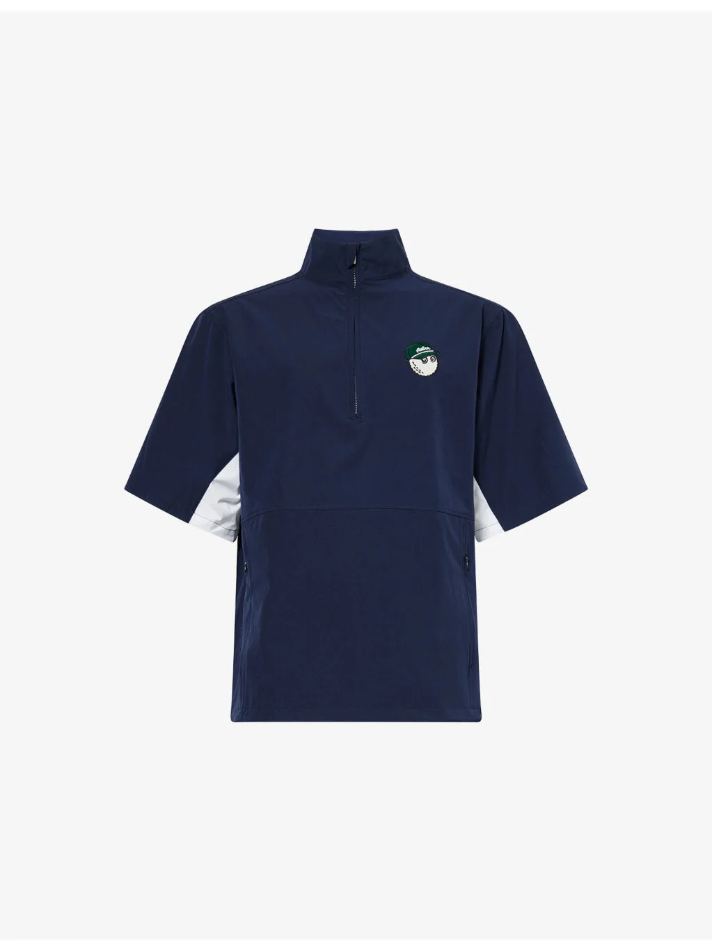 Pine High-Neck Stretch-Woven Windshirt - 1