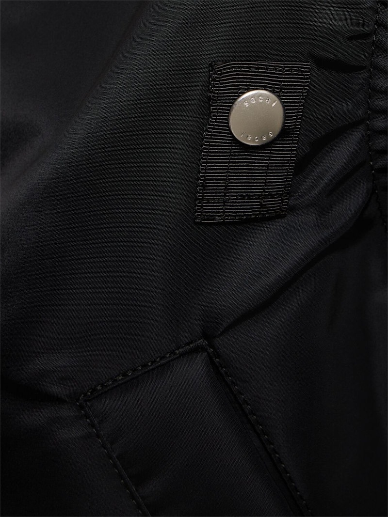 Nylon twill bomber jacket - 2