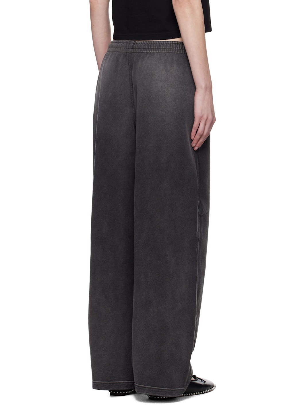 alexanderwang. t Gray Crystal Hotfix Drawcord Sweatpants - 3