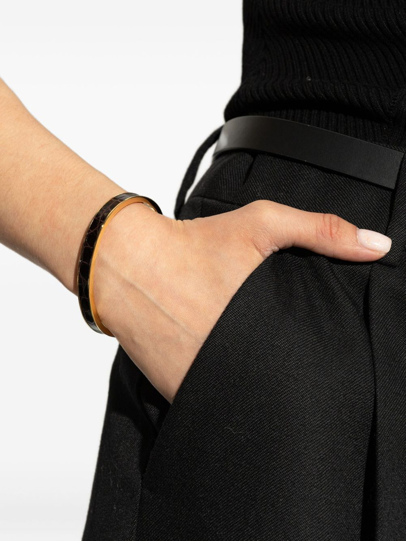 DSQUARED2 crocodile-effect bracelet outlook