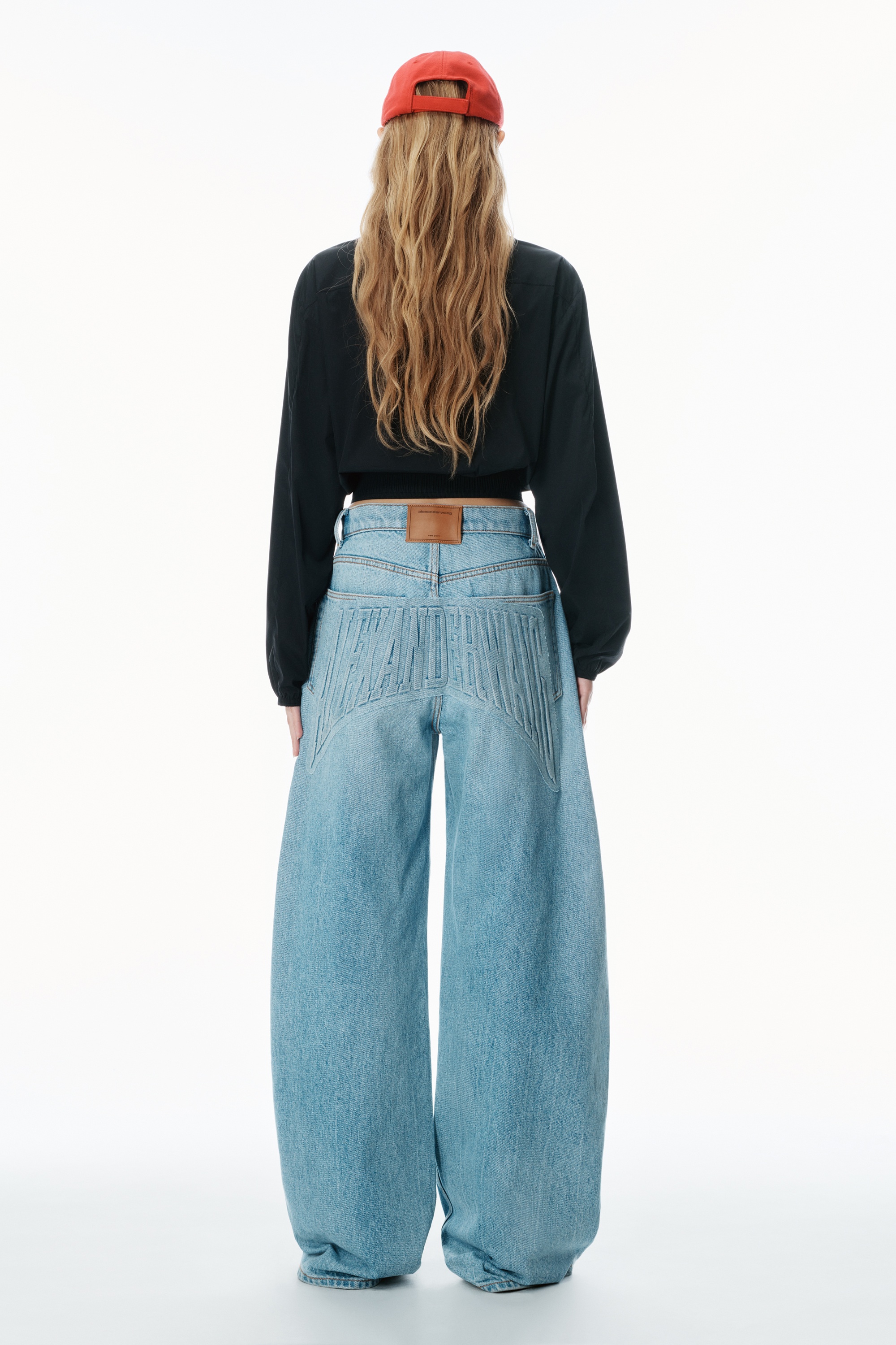 Oversized Rounded Mid-Rise Jeans - 4