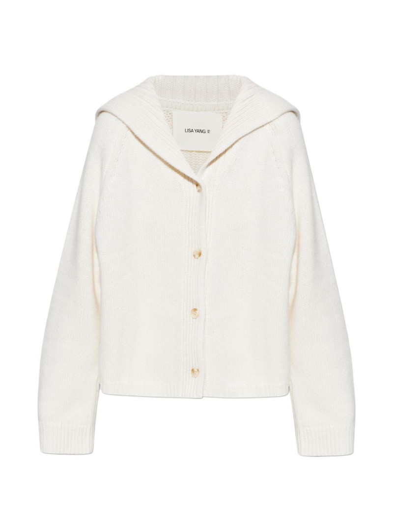 Mora hooded buttoned cardigan 1