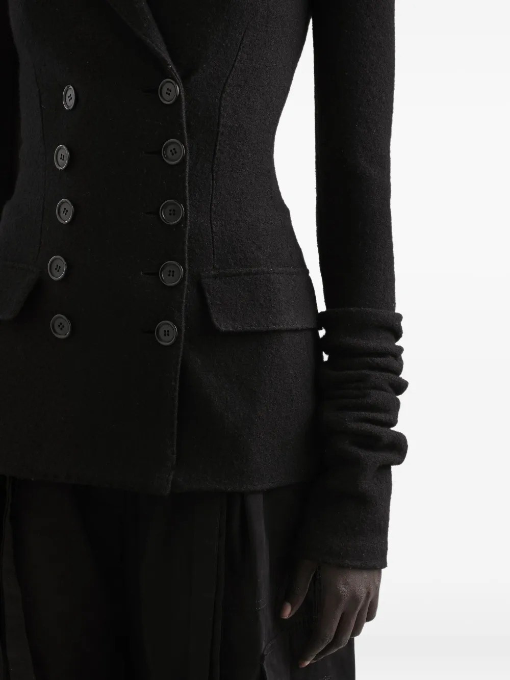 DOUBLE BREASTED FITTED JACKET - 4