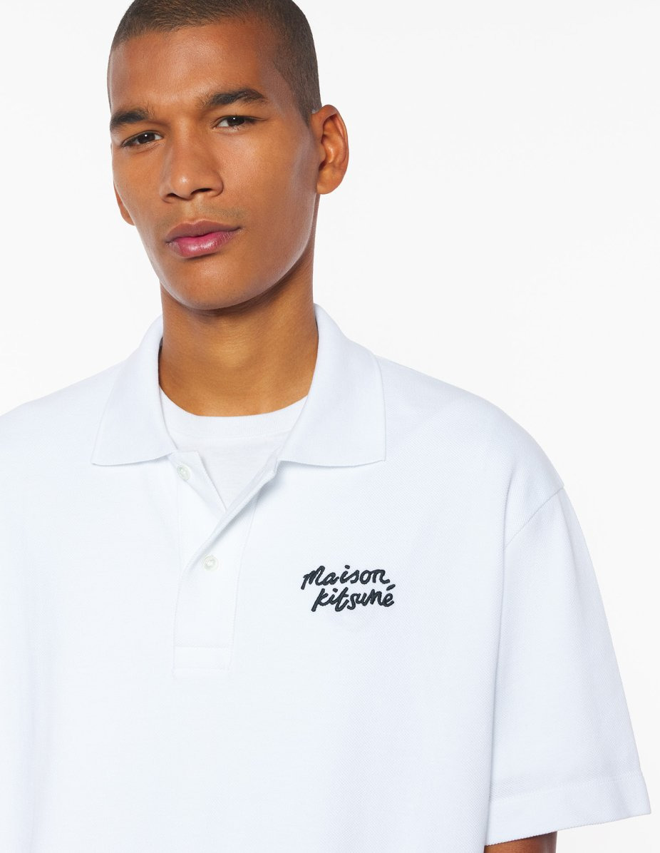 MAISON KITSUNE HANDWRITING COMFORT POLO - 4