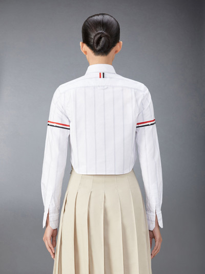 Thom Browne Stripe Oxford Armband Cropped Shirt outlook