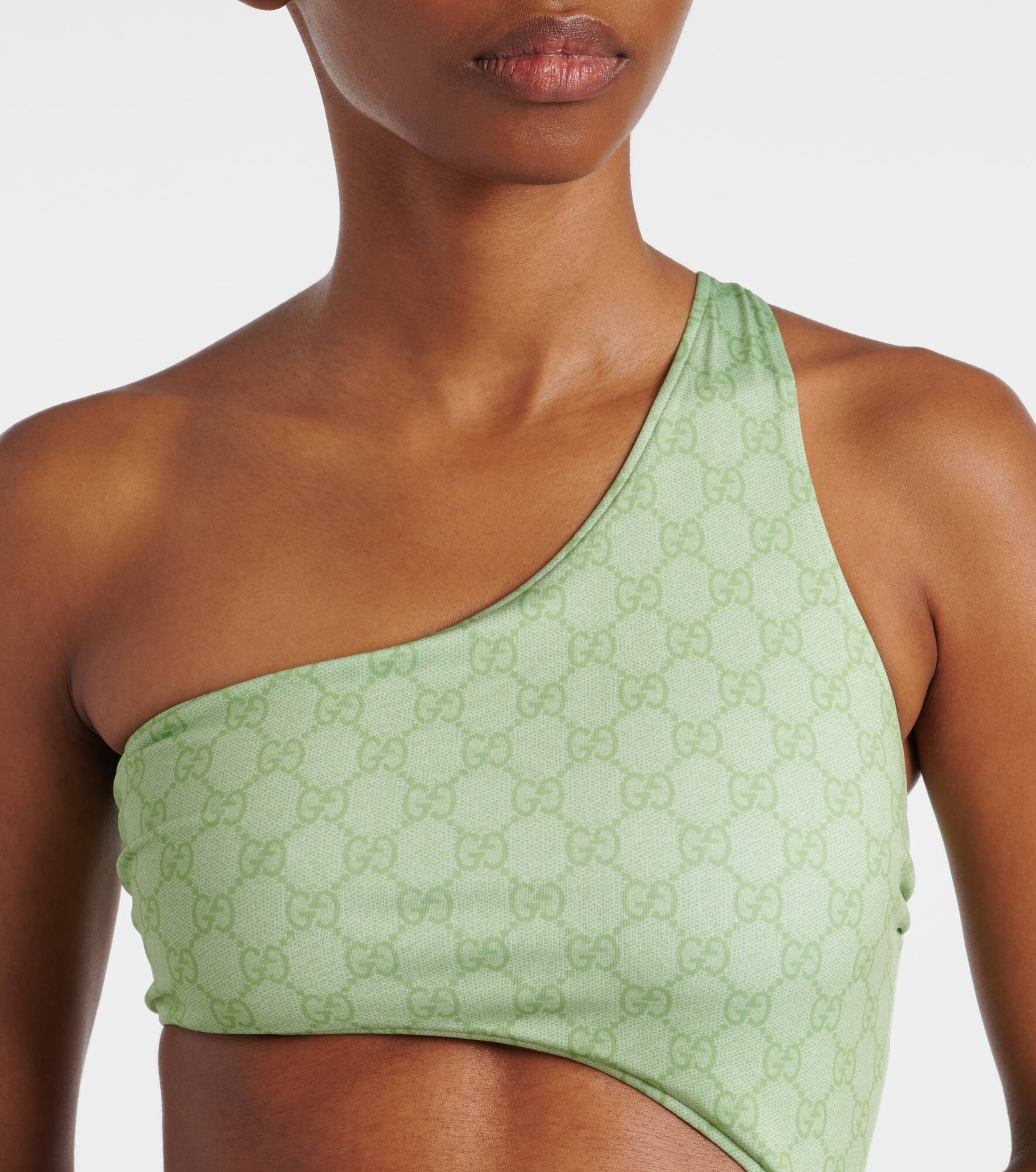 GG printed cutout swimsuit - 4