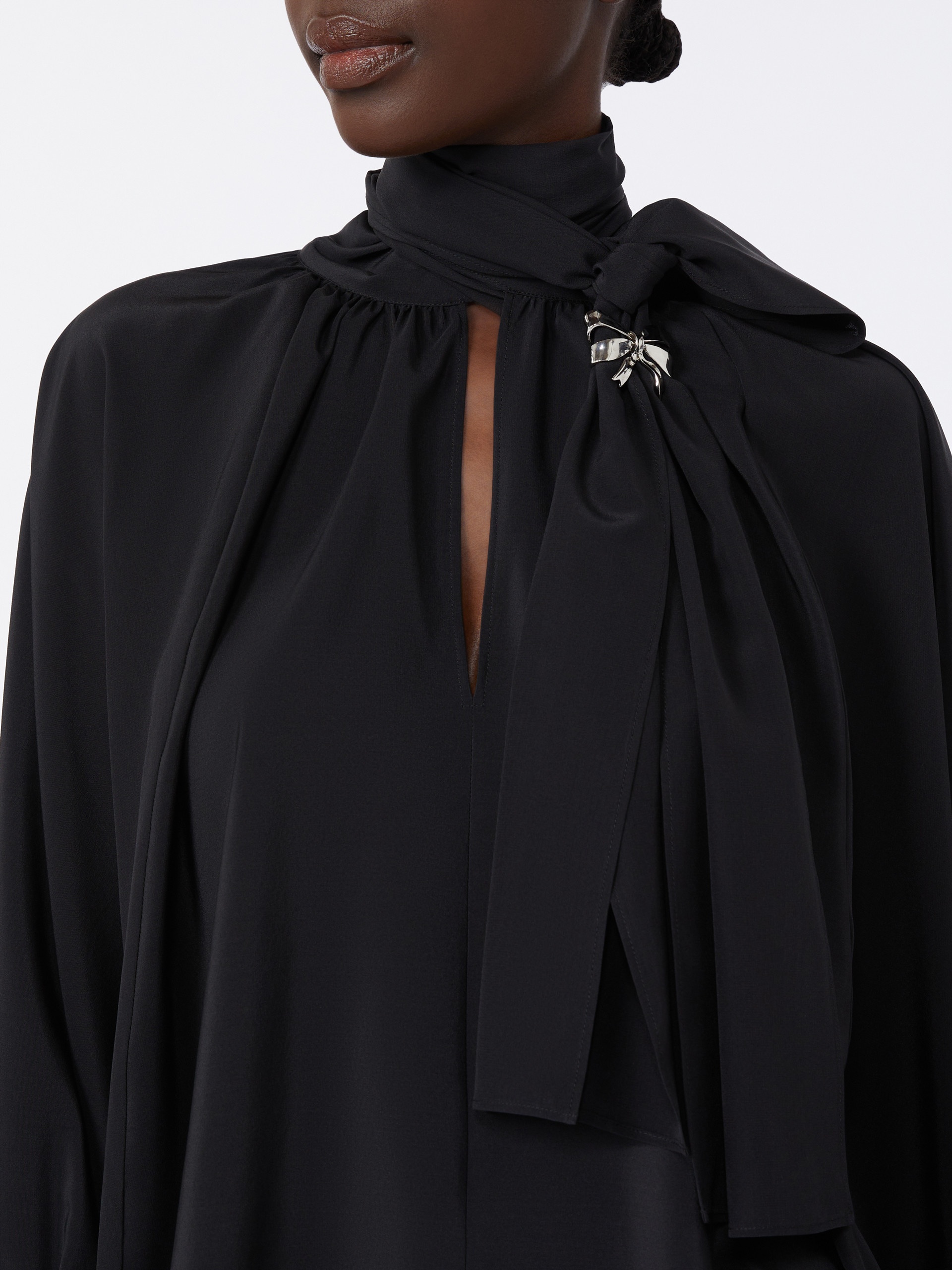 LEONIDA Loose, pure silk blouse - 5