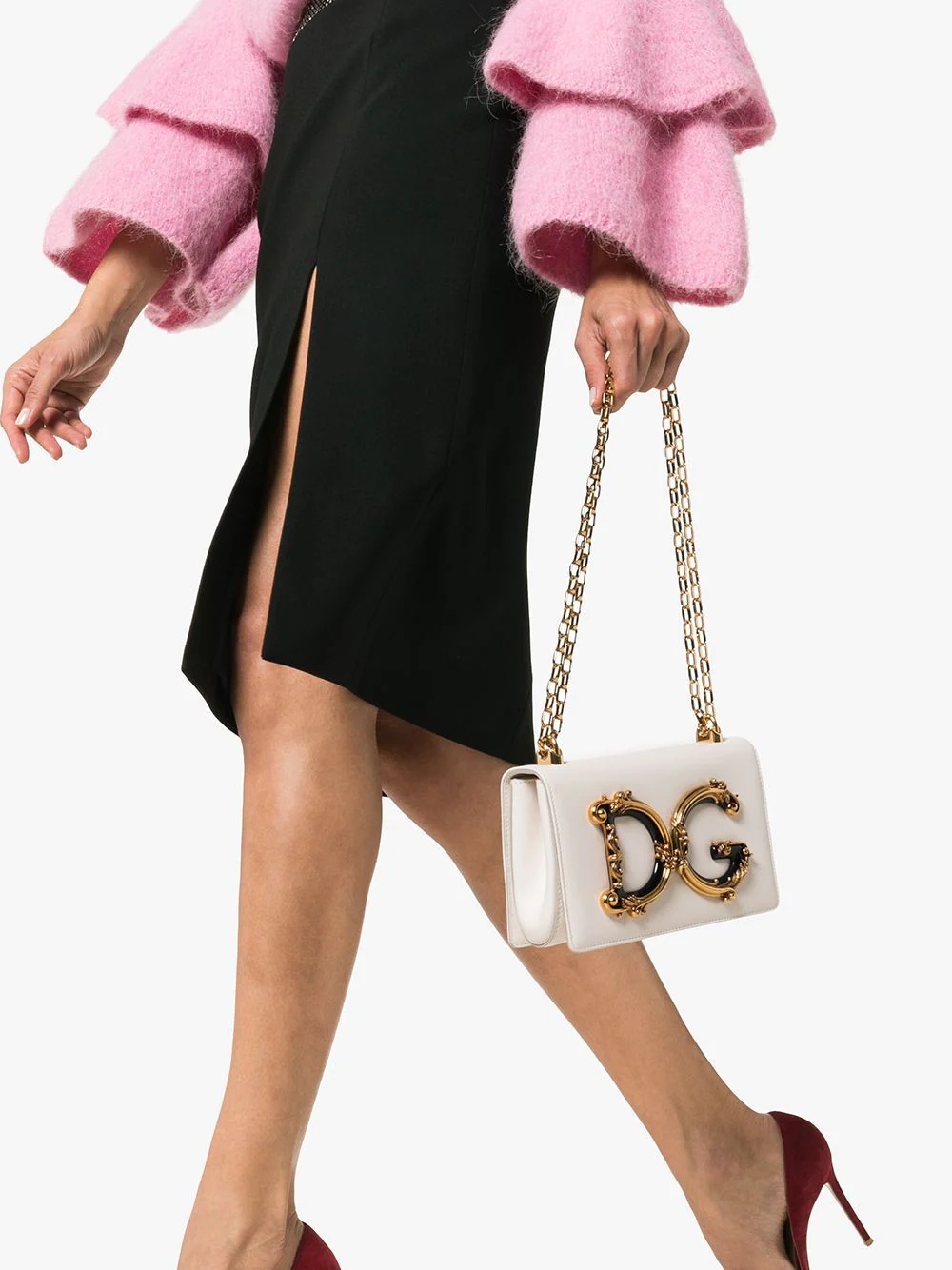 Baroque DG logo shoulder bag - 2