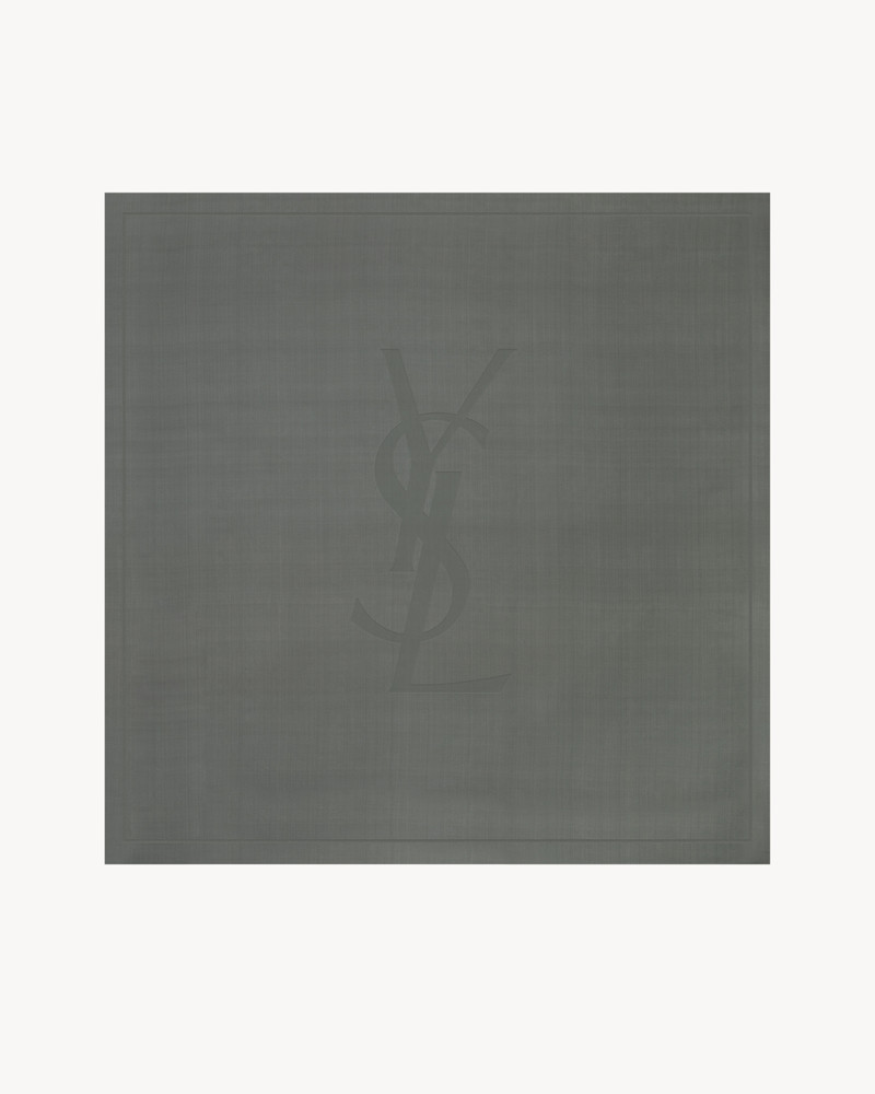 CASSANDRE SQUARE SCARF IN SILK CHARMEUSE 1