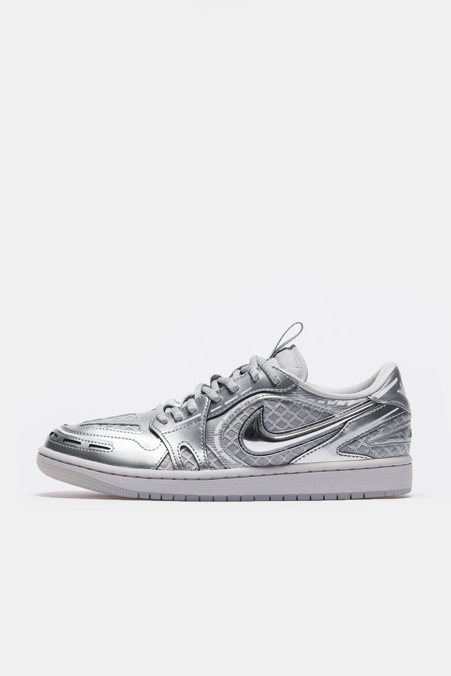 Air Jordan 1 Low Method of Make Sneaker in Neutral Grey/Metallic Silver/White - 1
