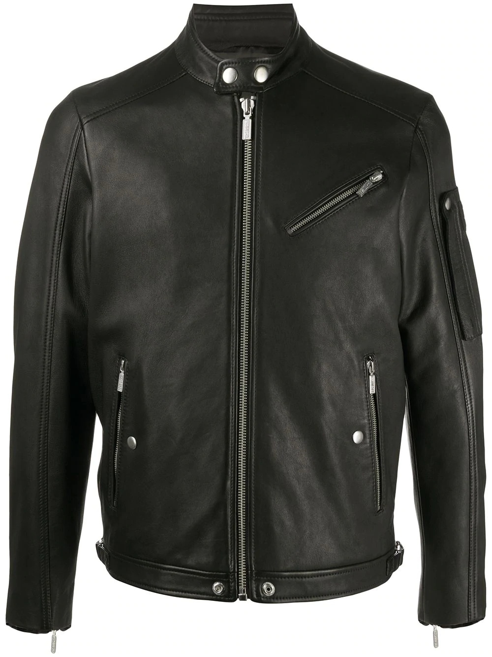 zipped-up bomber jacket - 1