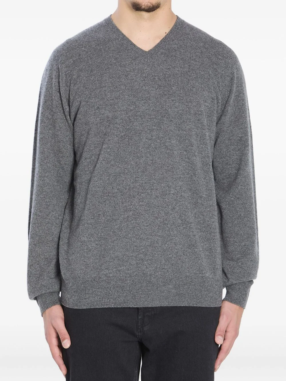 Rod V-neck ribbed sweater - 1