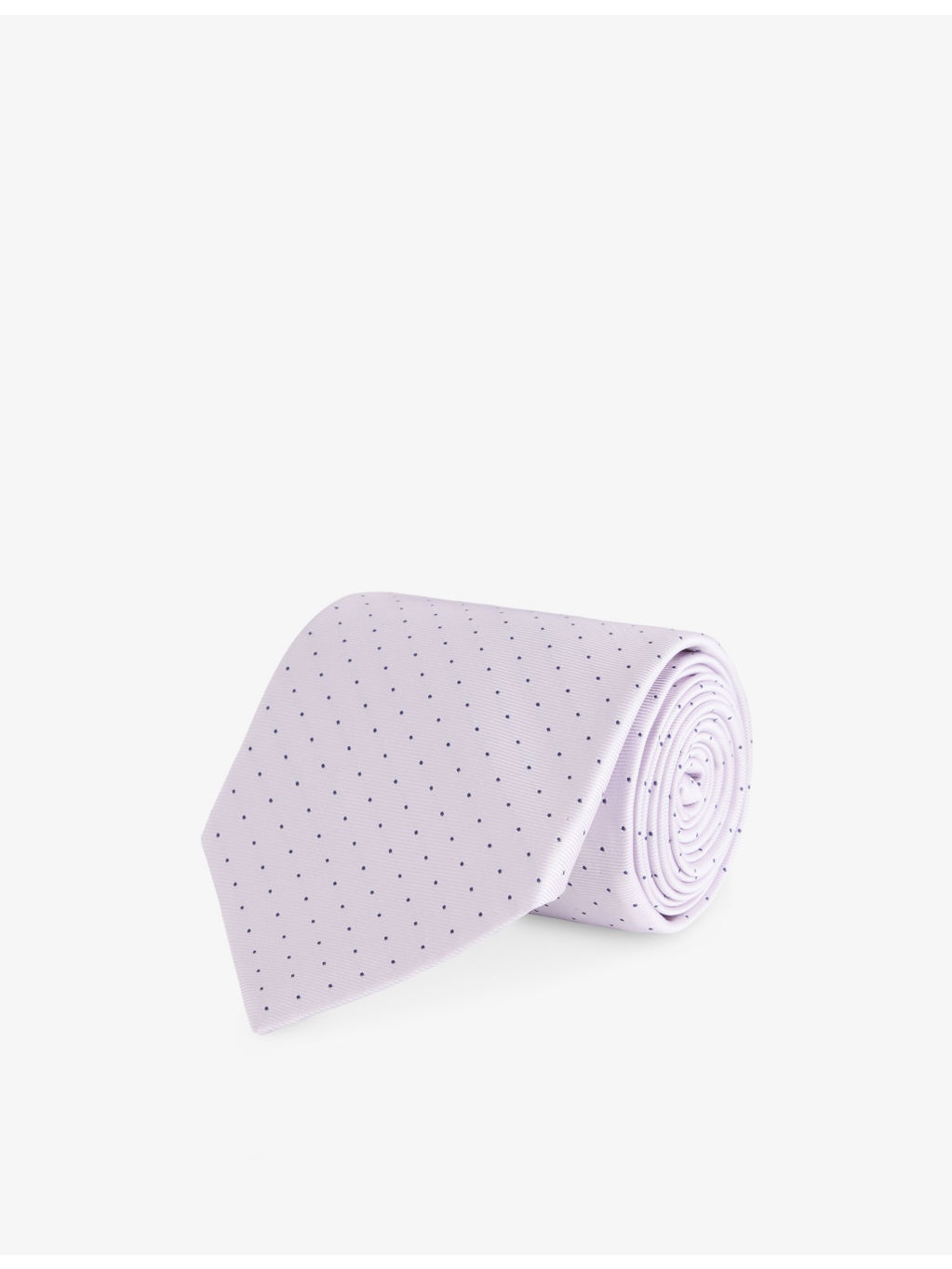 Polka-Dot Wide-Blade Silk Tie - 1