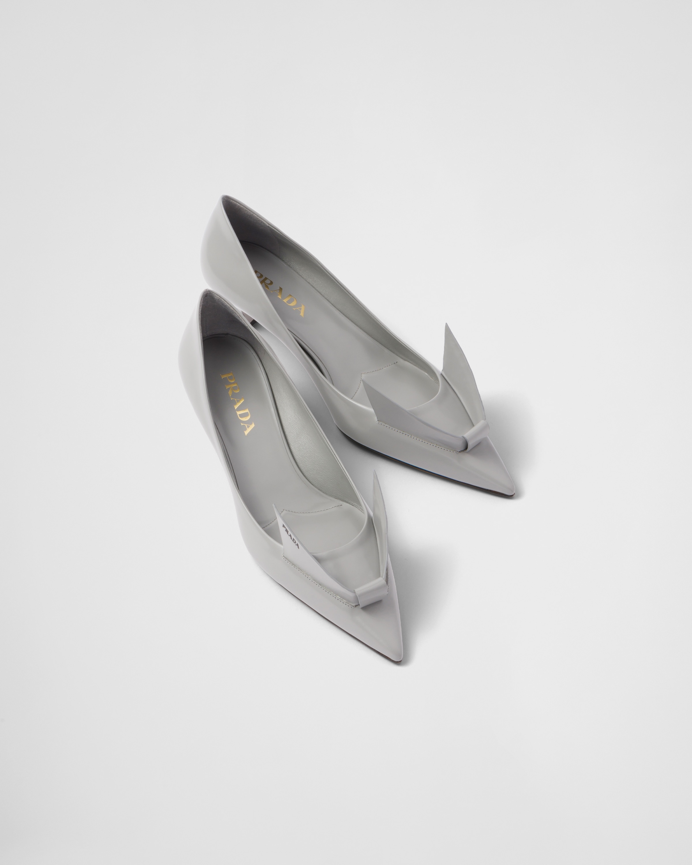 Brushed leather pumps - 4