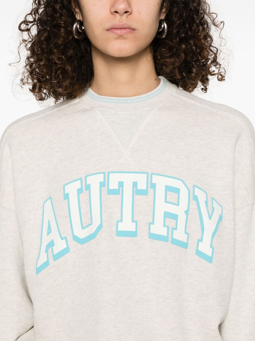 logo-stamp sweatshirt - 5