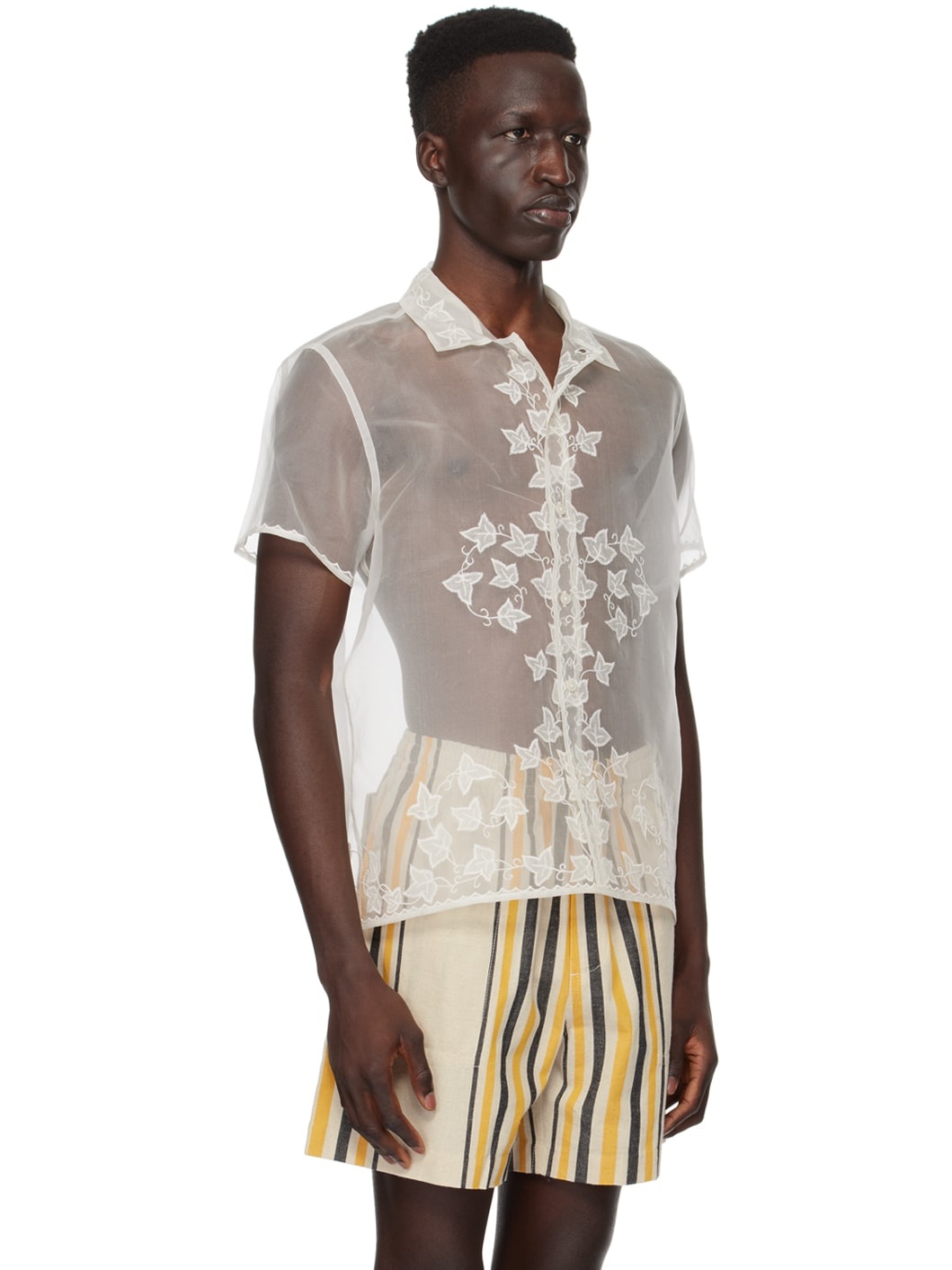 White Ivy Appliqué Shirt - 2