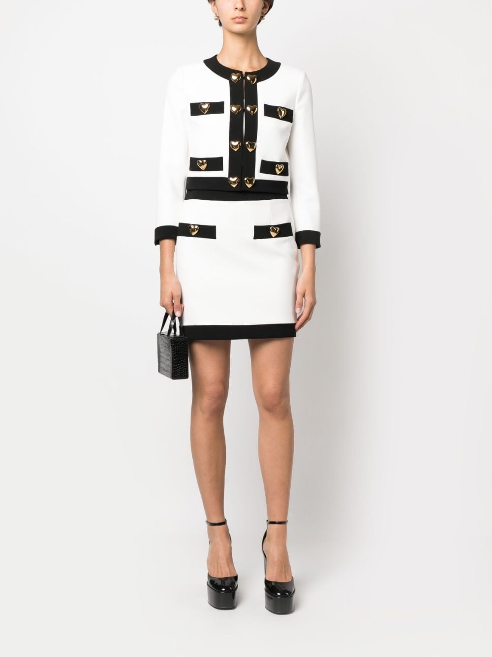 button-detailed fitted skirt - 2