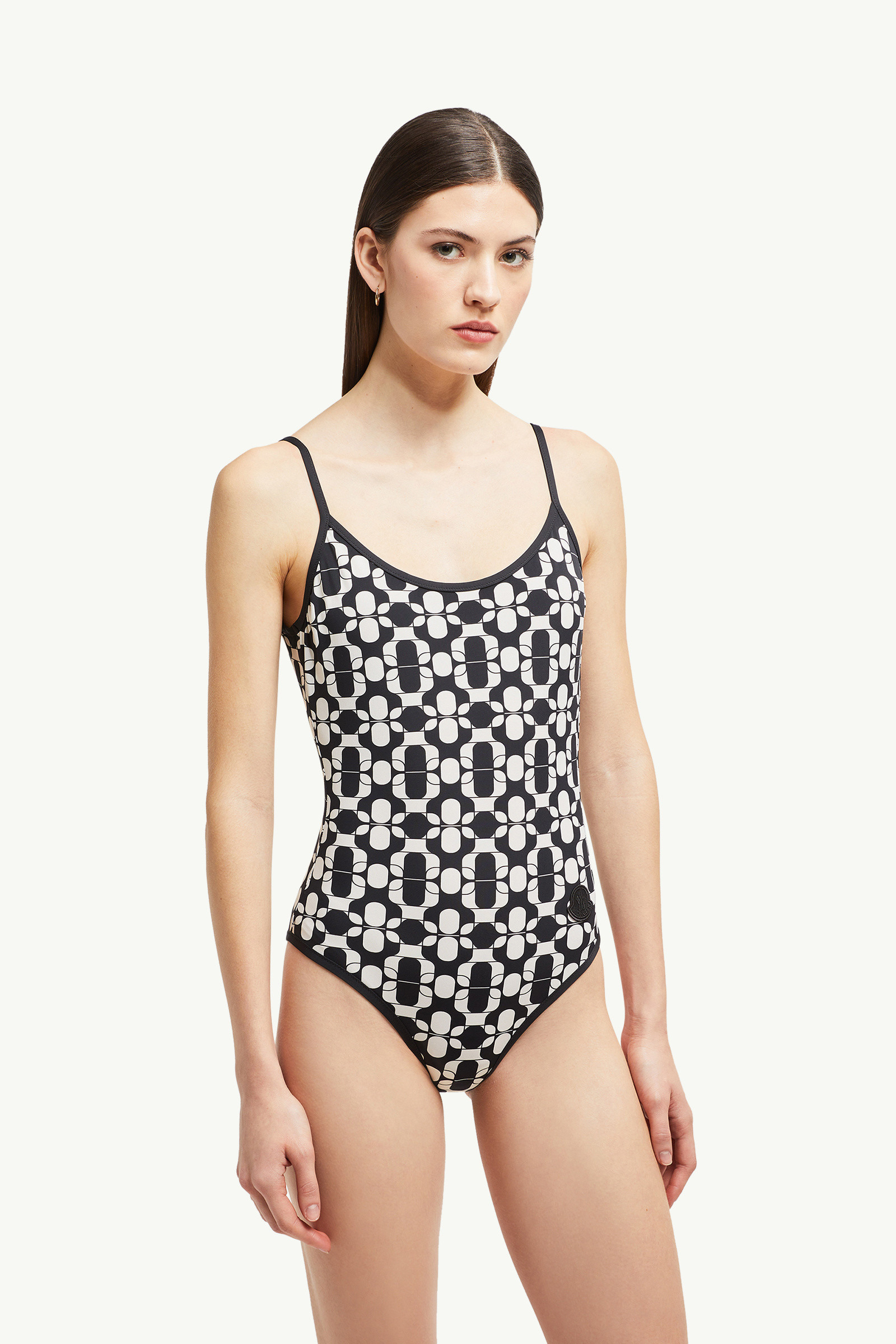 Geometric Print Swimsuit - 3