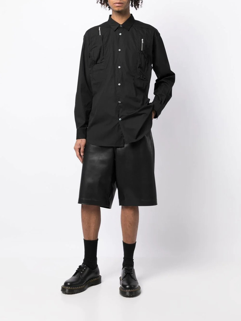 Comme des Garçons SHIRT zip-pocket long-sleeve shirt outlook