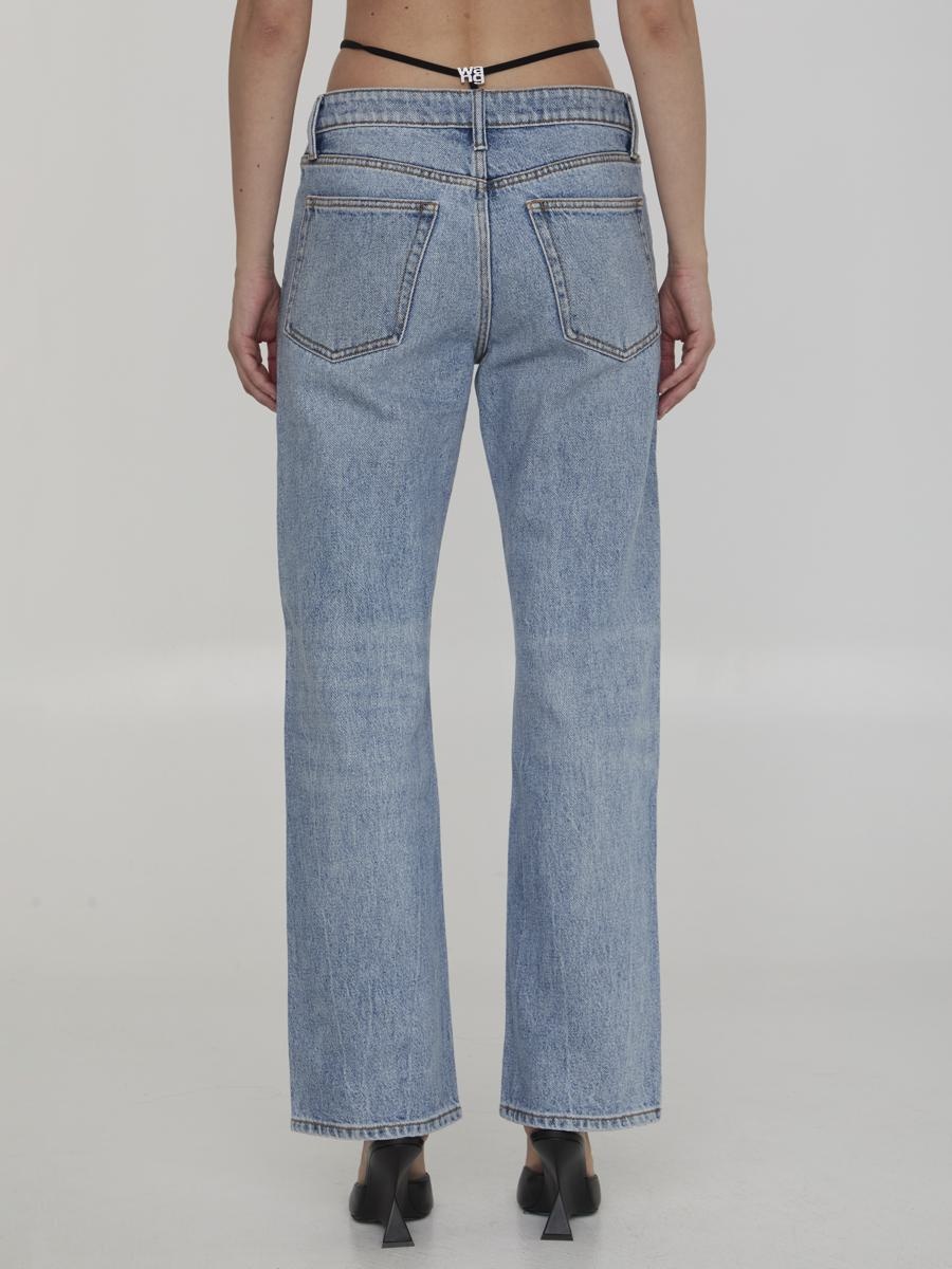 Alexander Wang JEANS WITH PRE-STYLED THONG - 3