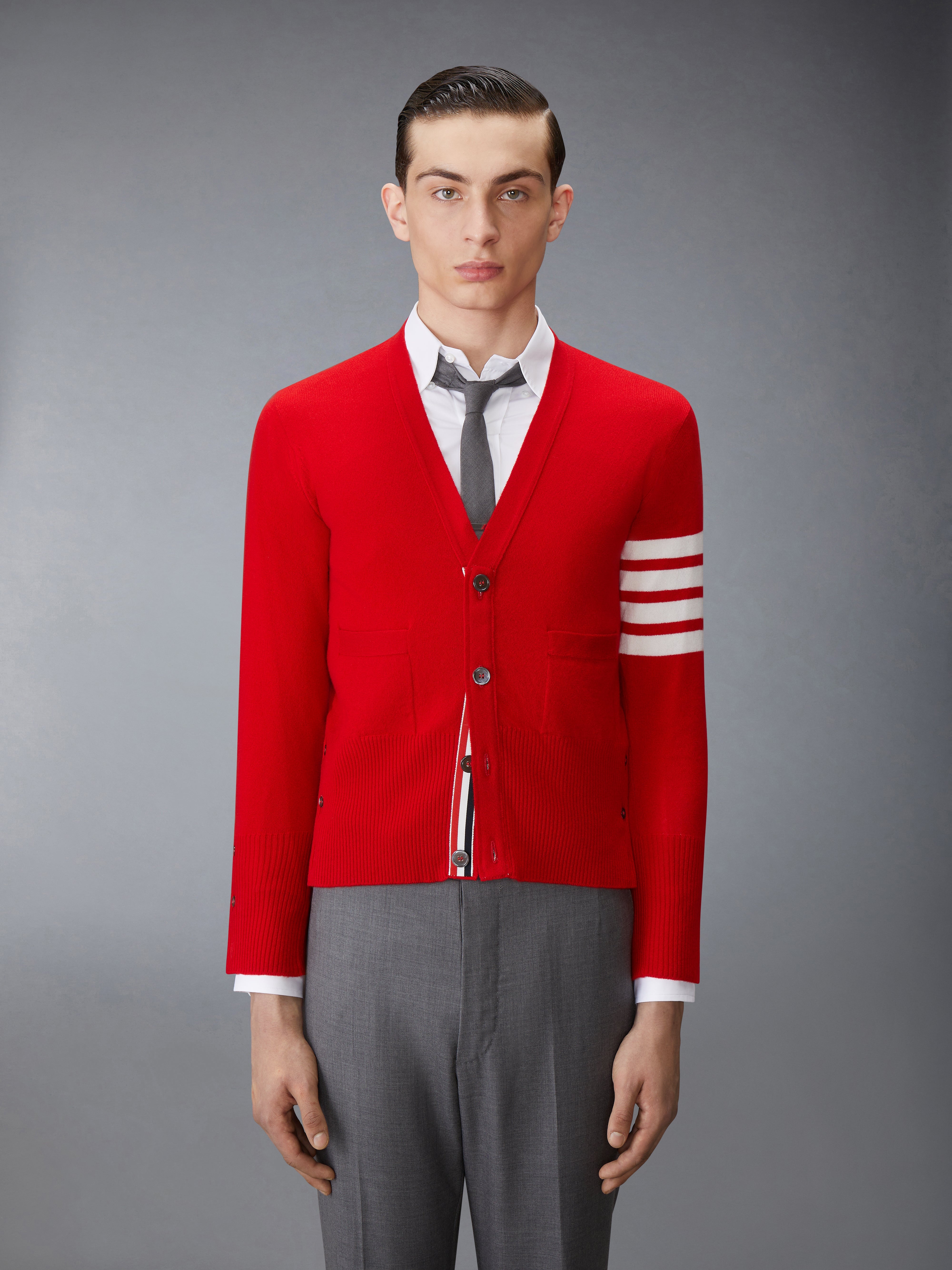 CASHMERE 4-BAR CLASSIC CARDIGAN - 2