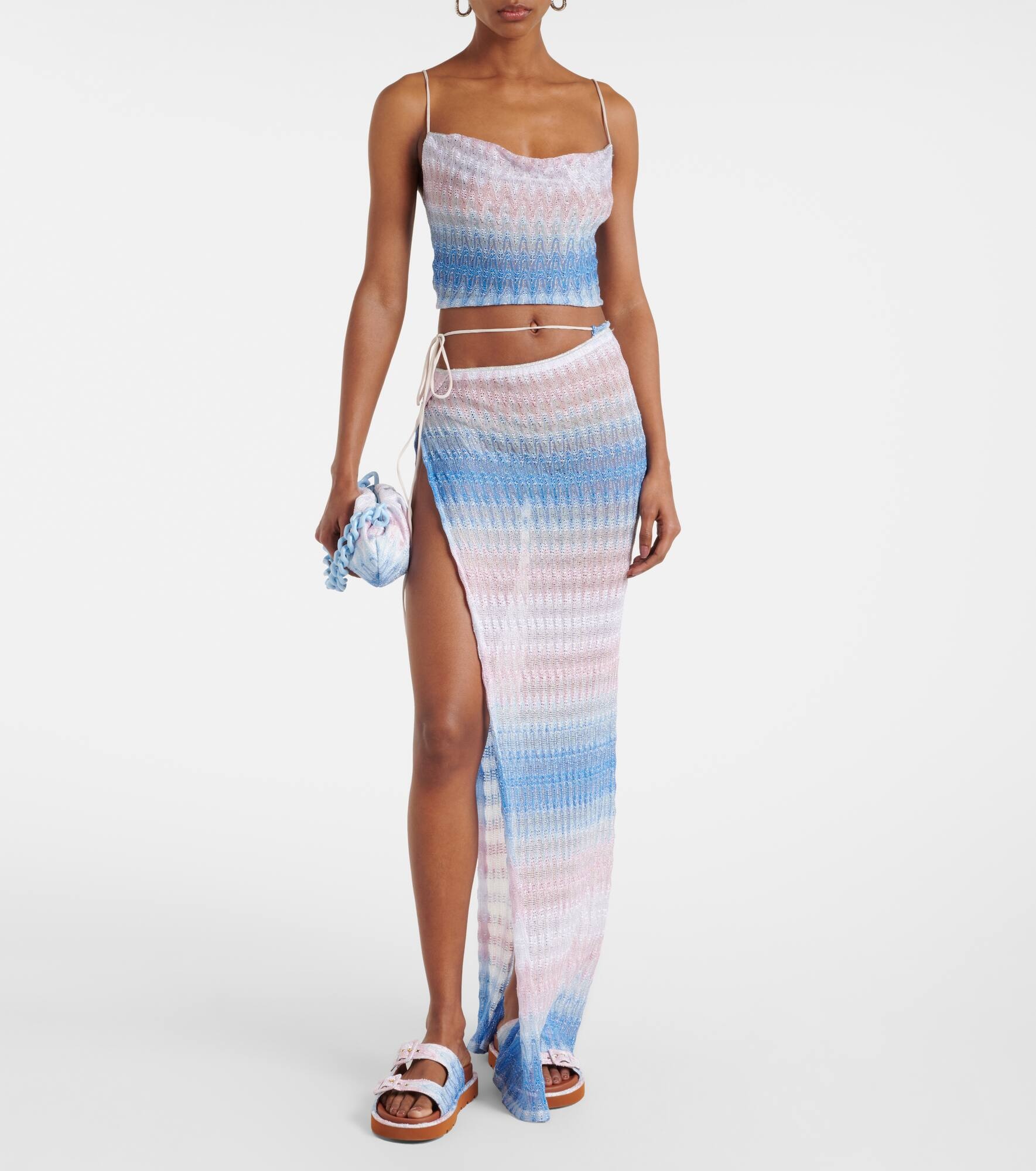 Gradient wrap skirt - 2