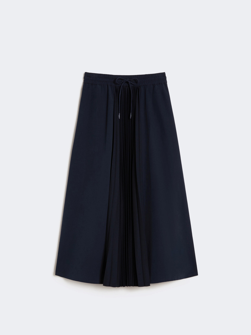 FOLK Technical fabric and jersey skirt - NAVY 6
