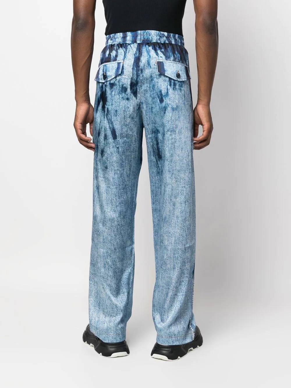 tie dye-print jeans - 3