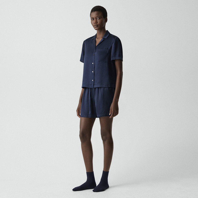 Short Pajama Set in Lounge Silk 2