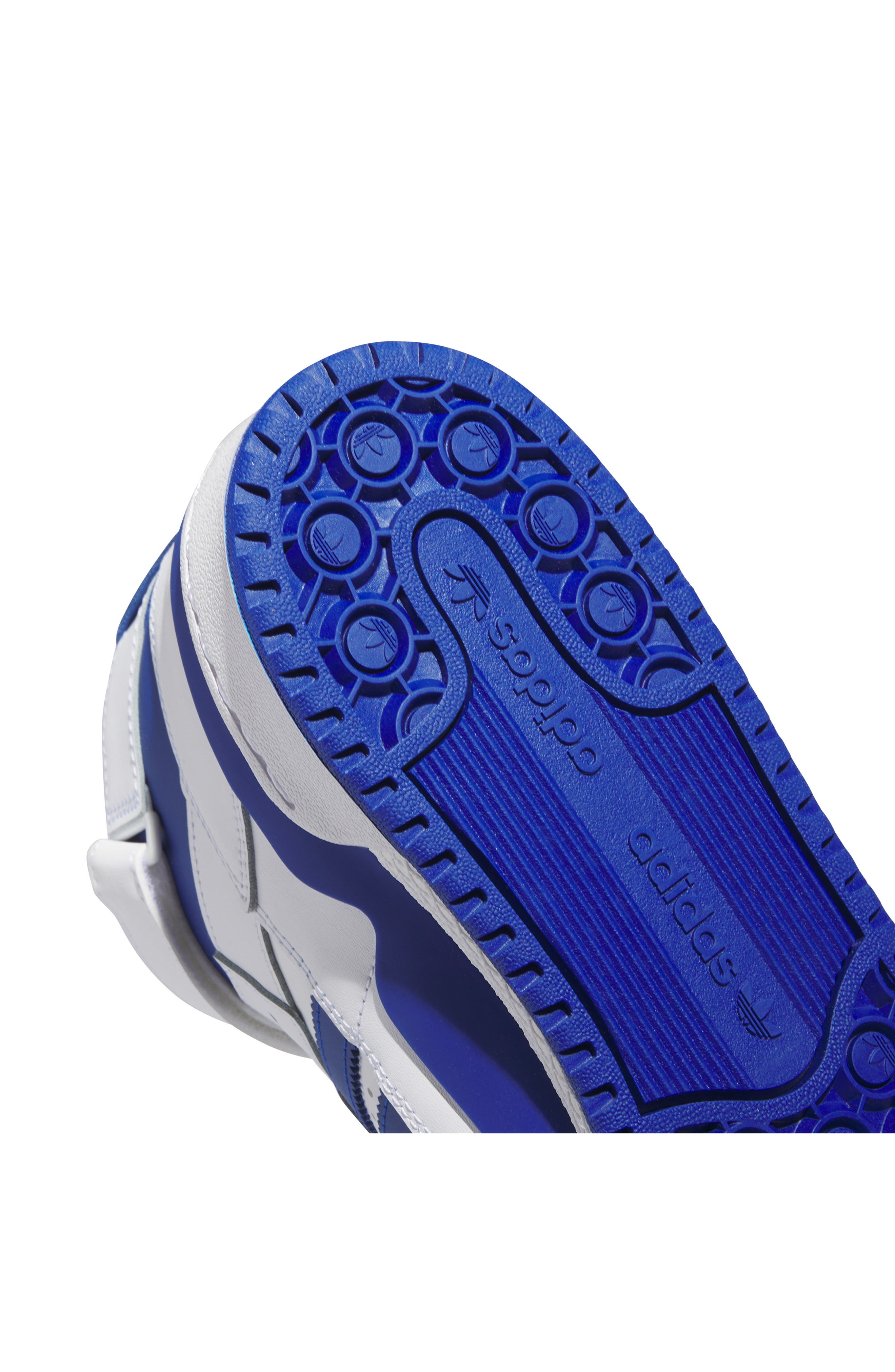 adidas Forum Mid Sneaker in White/Team Royal Blue/White at Nordstrom - 8