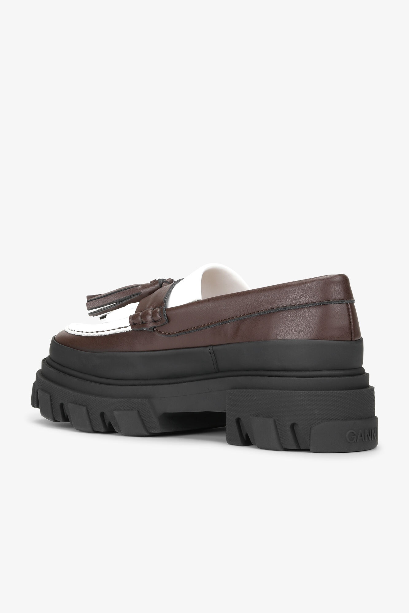 BROWN CLEATED LOAFERS - 3