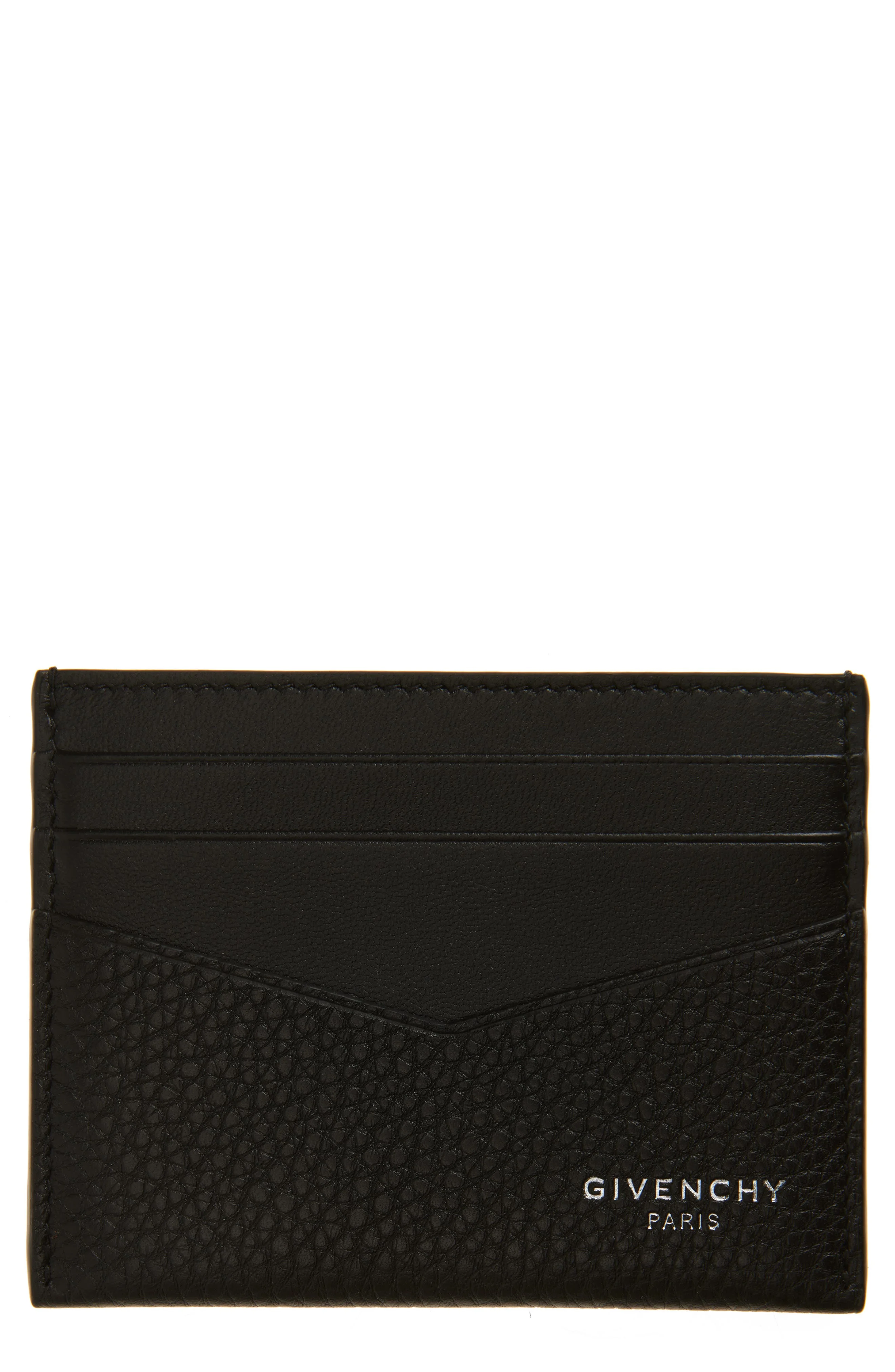 Givenchy Leather Card Case in Black at Nordstrom - 1