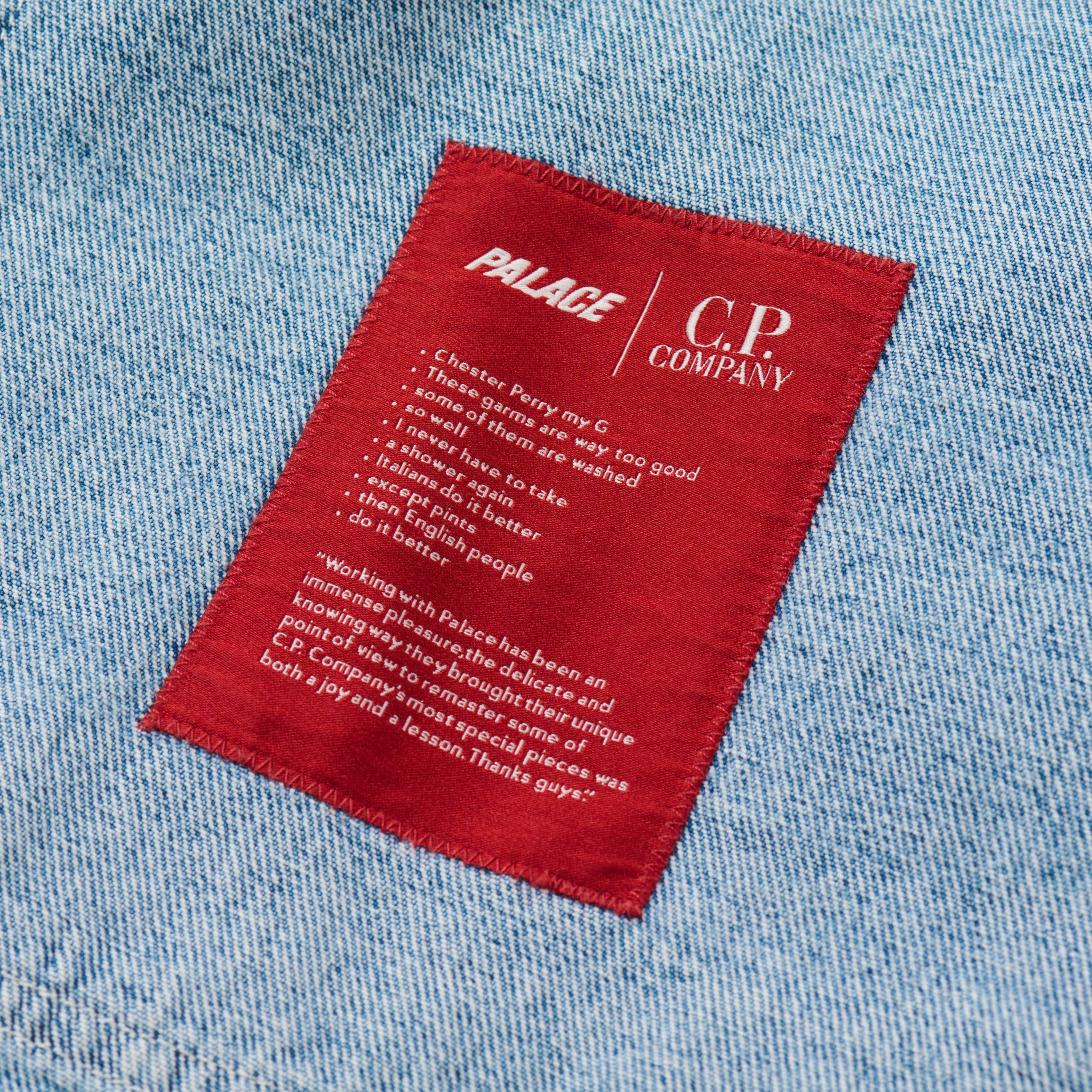 PALACE C.P. COMPANY DENIM 14 3/4OZ GOGGLE JACKET DENIM - 11