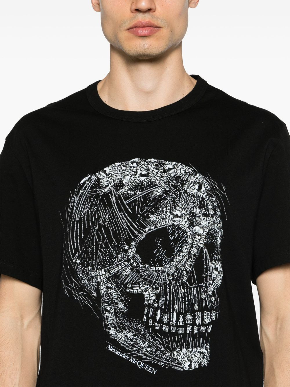 Crystal Skull-print cotton T-shirt - 5