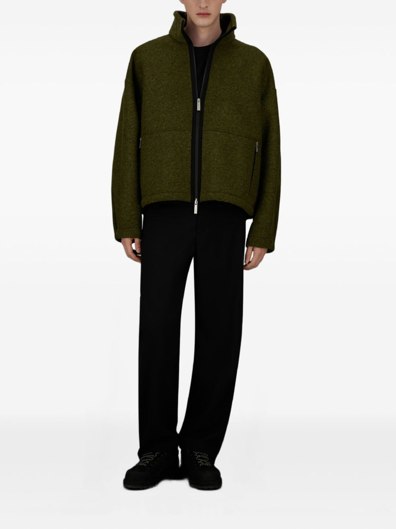 Herno high-neck zip-front jacket outlook