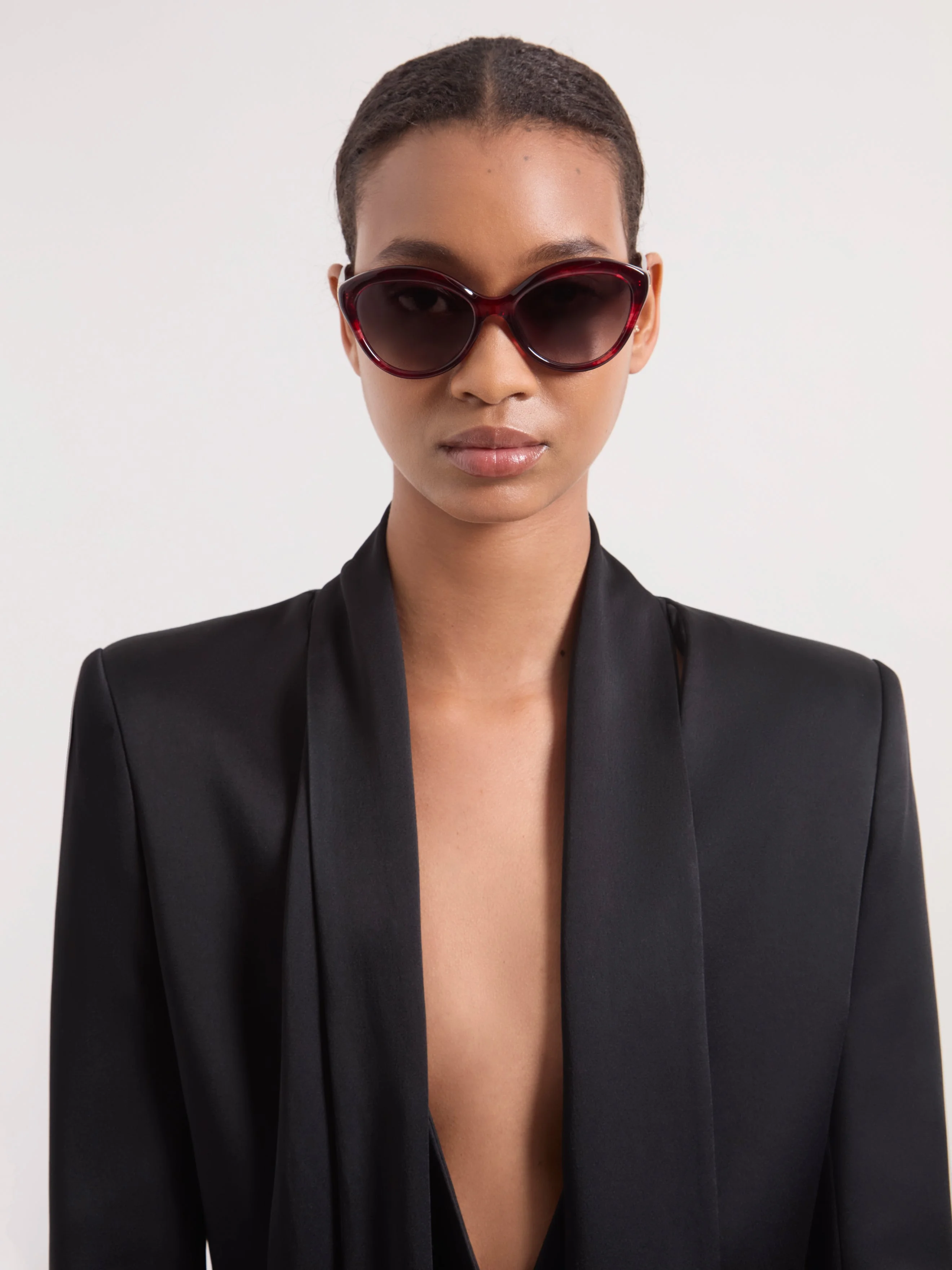 Red Round Sunglasses - 1