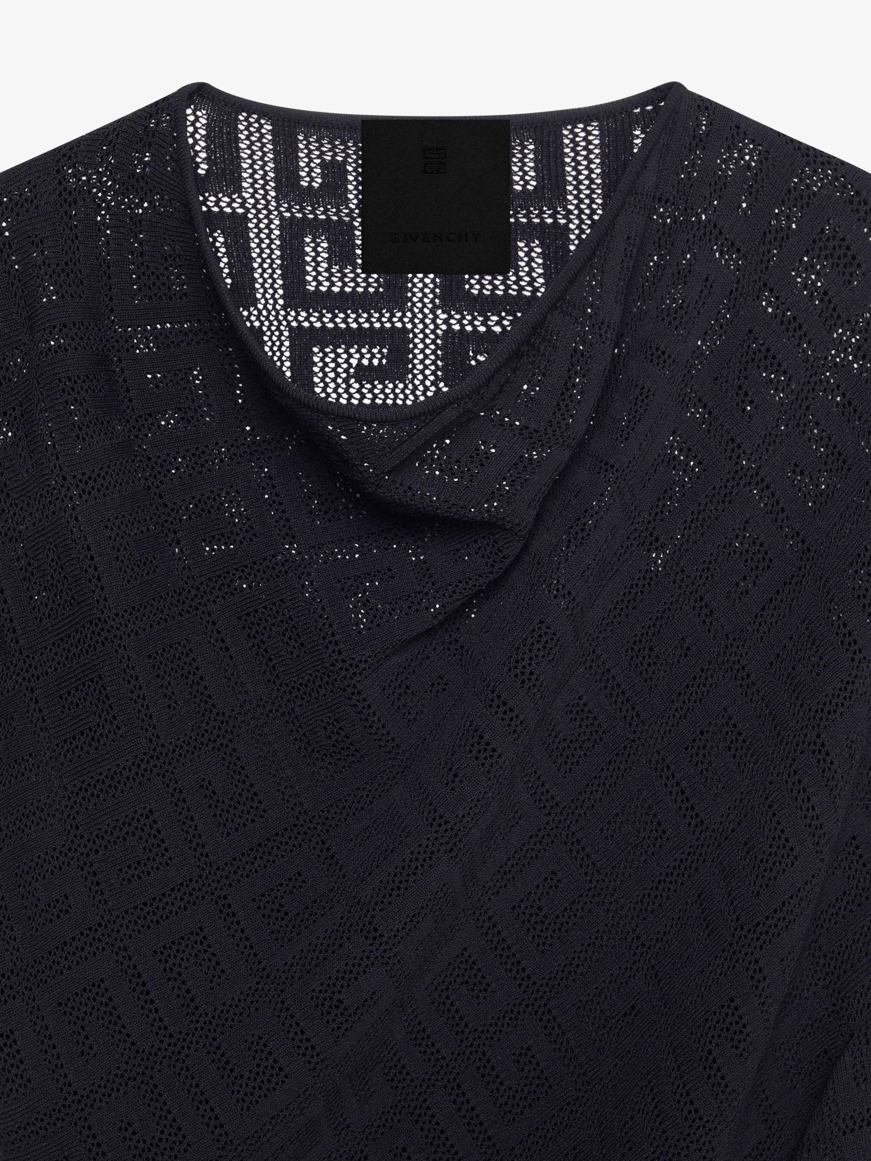 DRAPED TOP IN 4G JACQUARD - 5