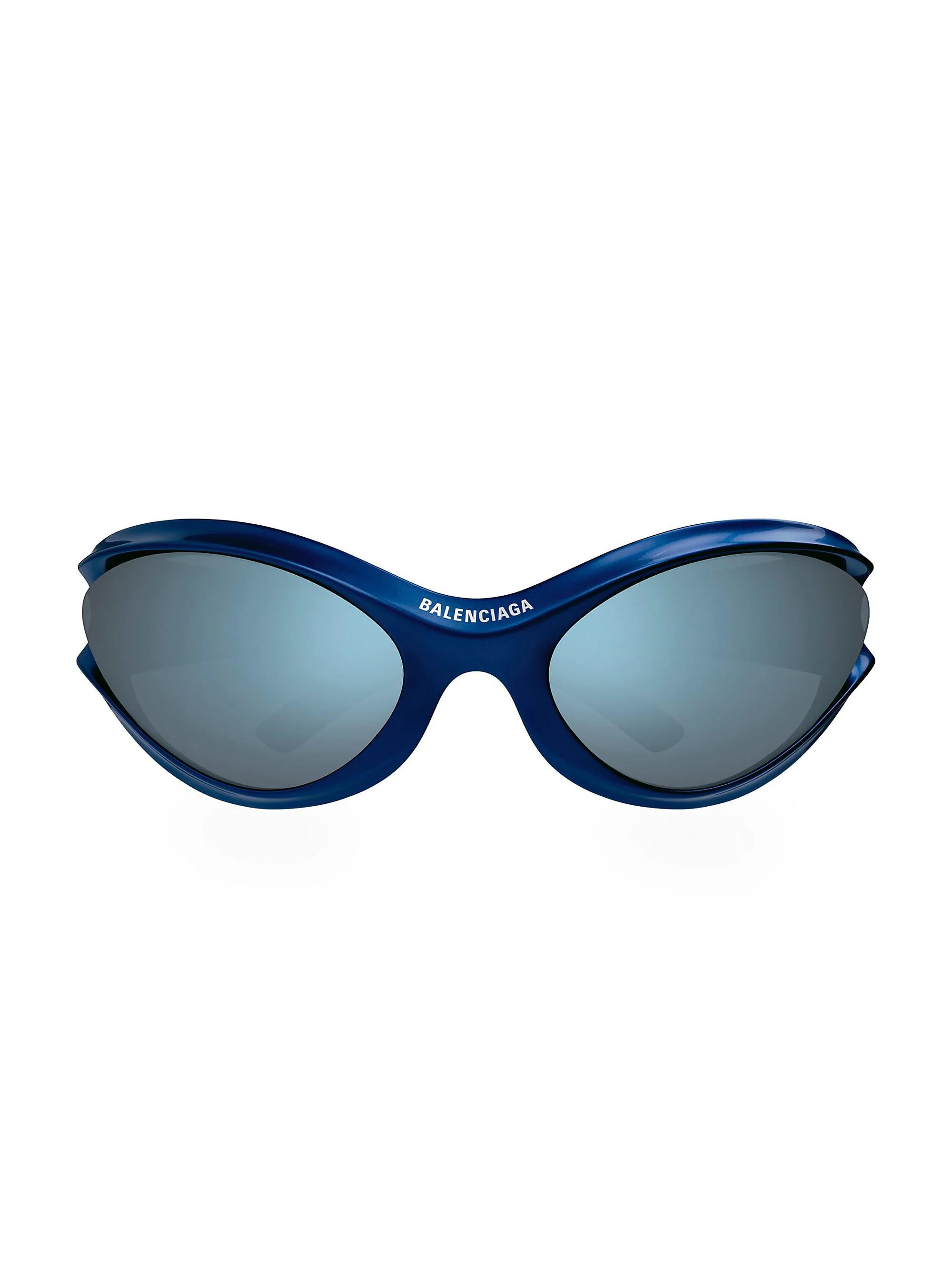 Men's Dynamo 77MM Geometric Sunglasses - Navy Blue Mirror - 1